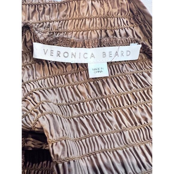 VERONICA BEARD Vigore Smocked Tiered Dress Size 8 - Picture 9 of 10